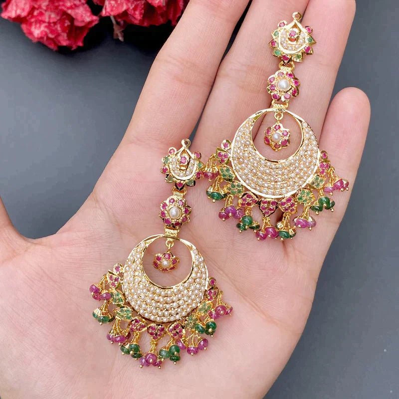 MULTICOLOURED JADAU NECKLACE