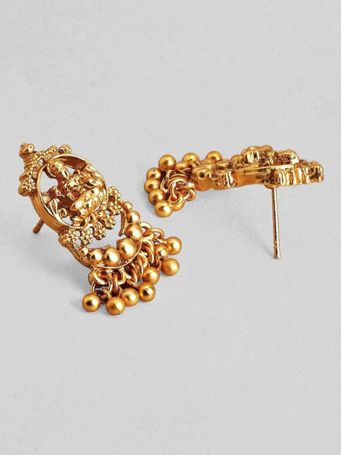 Gold Plated Temple Necklace Set.