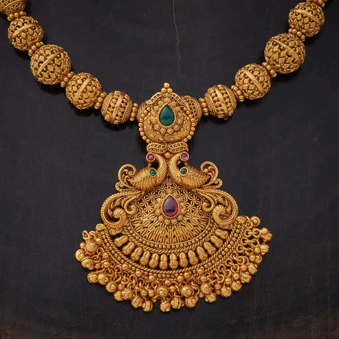 Ruby-Green Antique Necklace