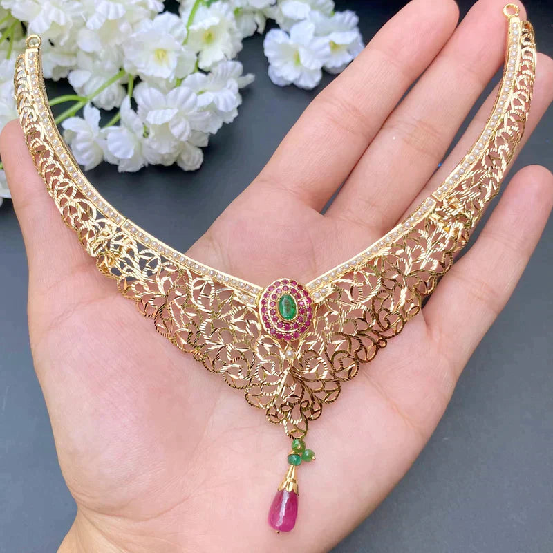 INTRICATELY CARVED NECKLACE SET