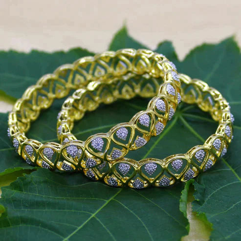 GOLD FINISH DESIGNER BANGALES