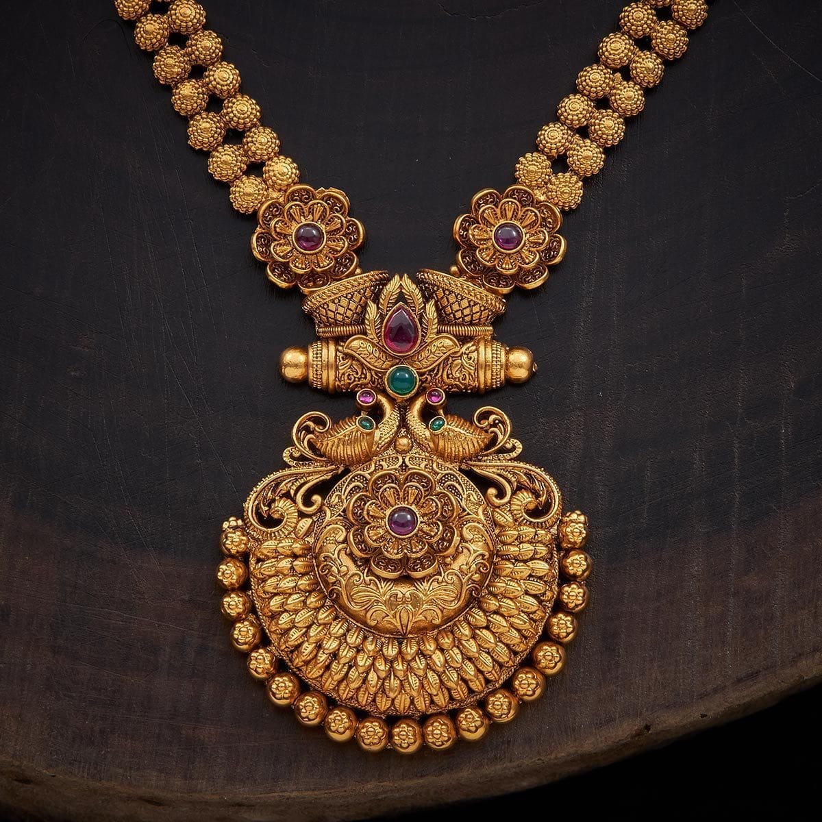 Synthetic Stones Antique Necklace