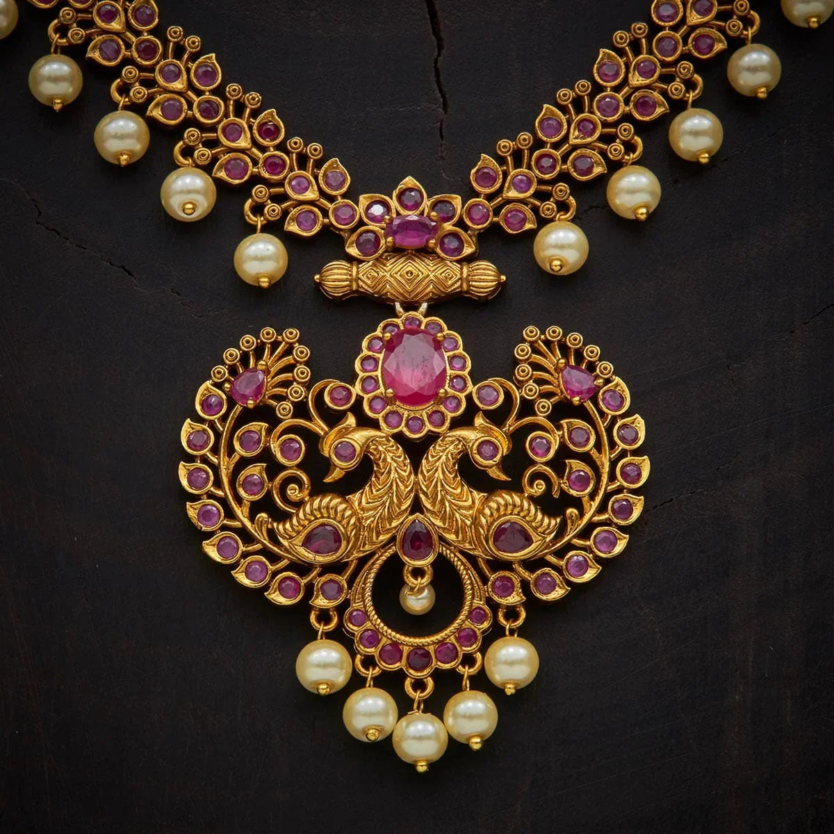 Synthetic Stones & Beads Necklace Set