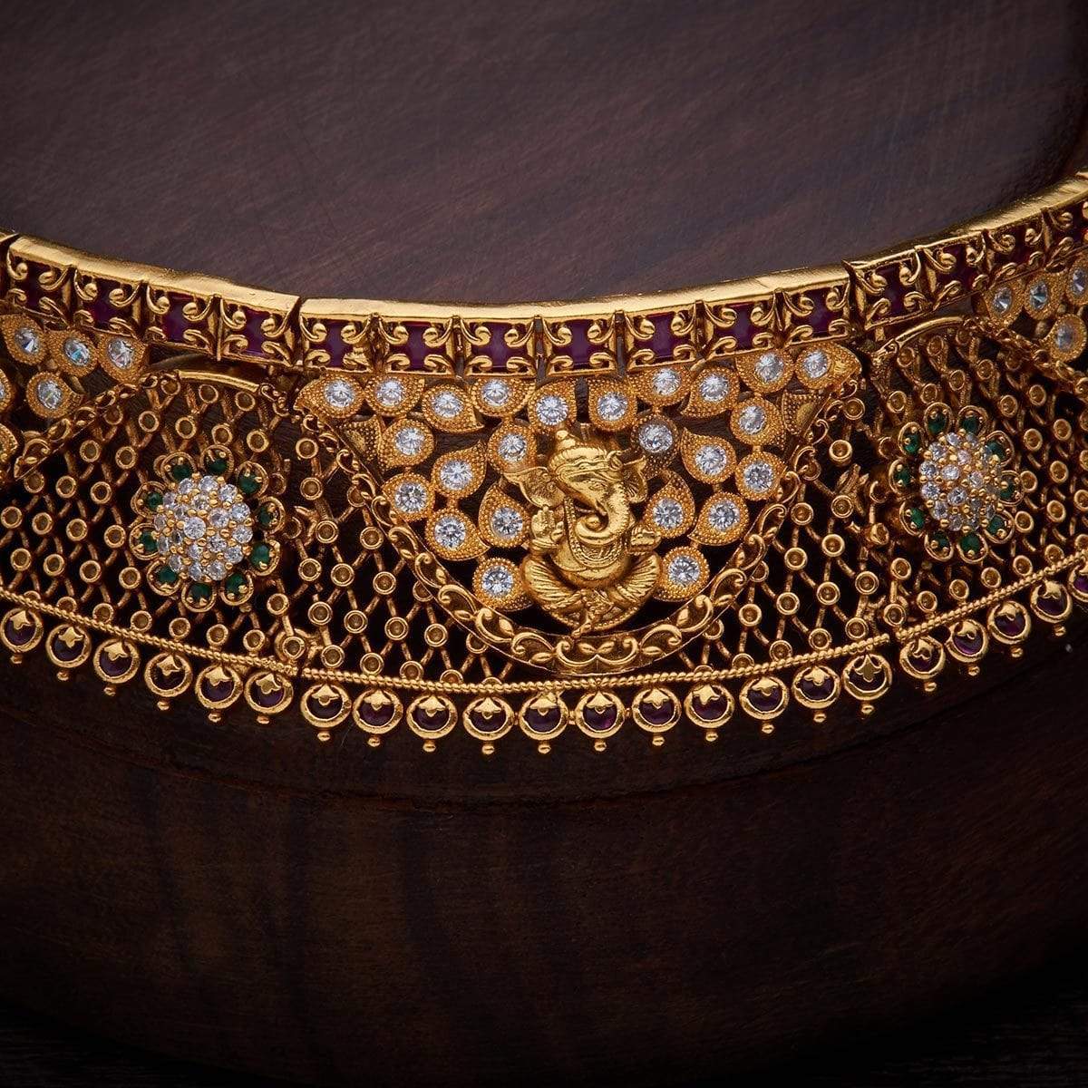 Synthetic Stones Antique Necklace