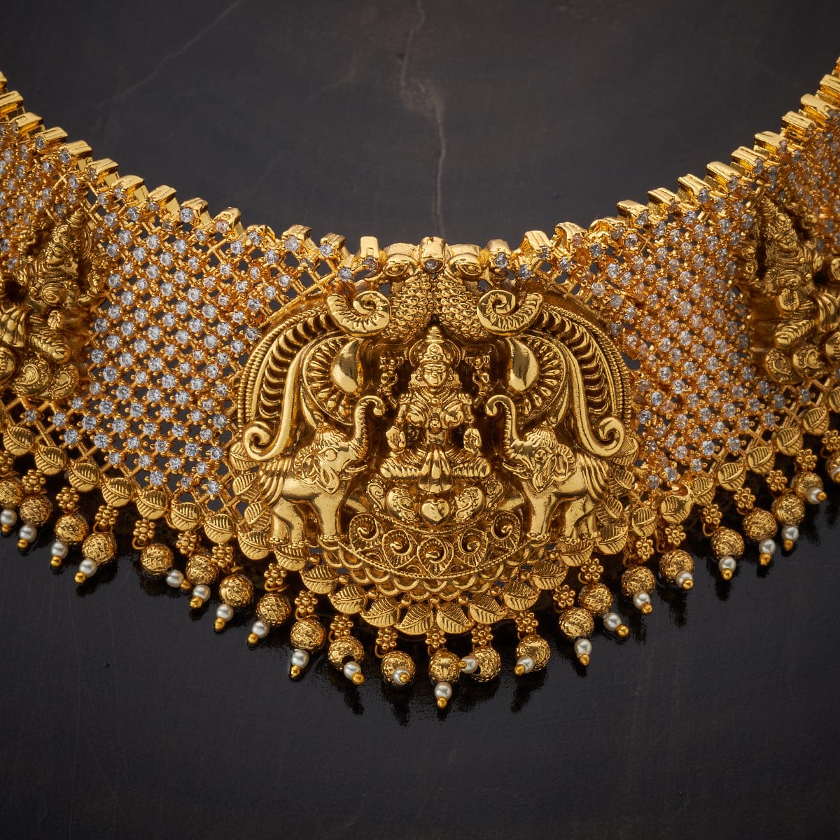 Synthetic Stones Antique Necklace