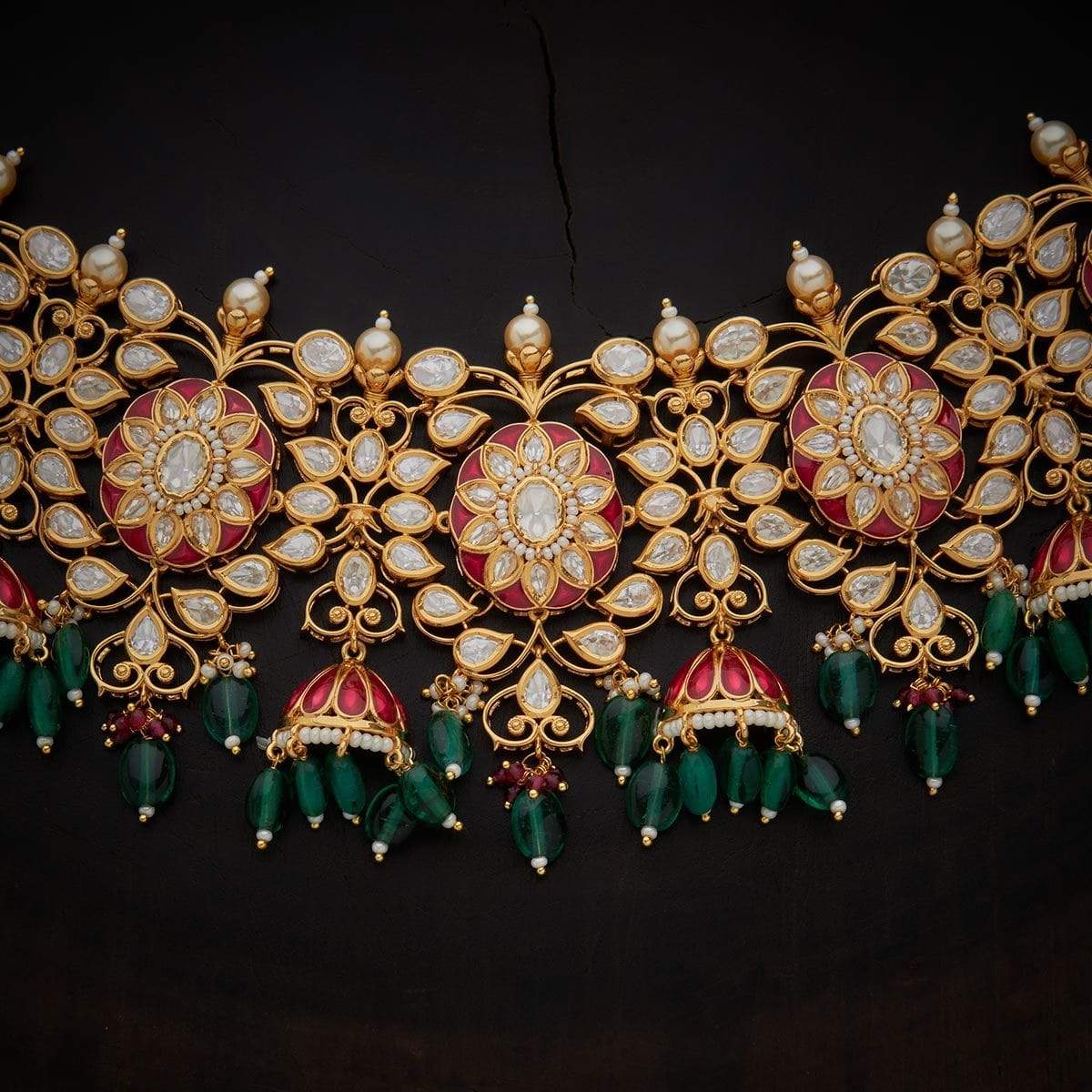 Kundan Stones & Copper Alloy Necklace