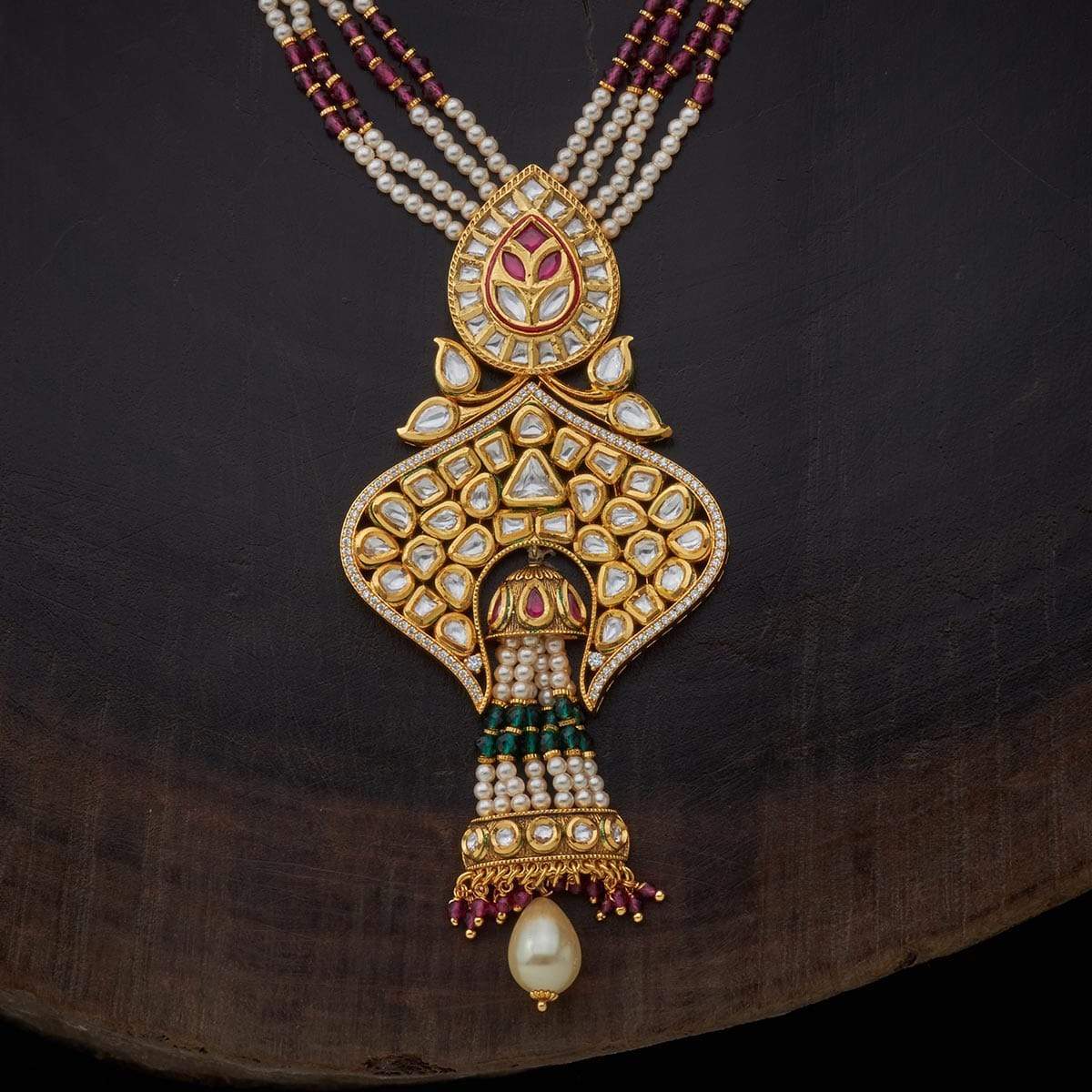 Copper Alloy Kundan Necklace