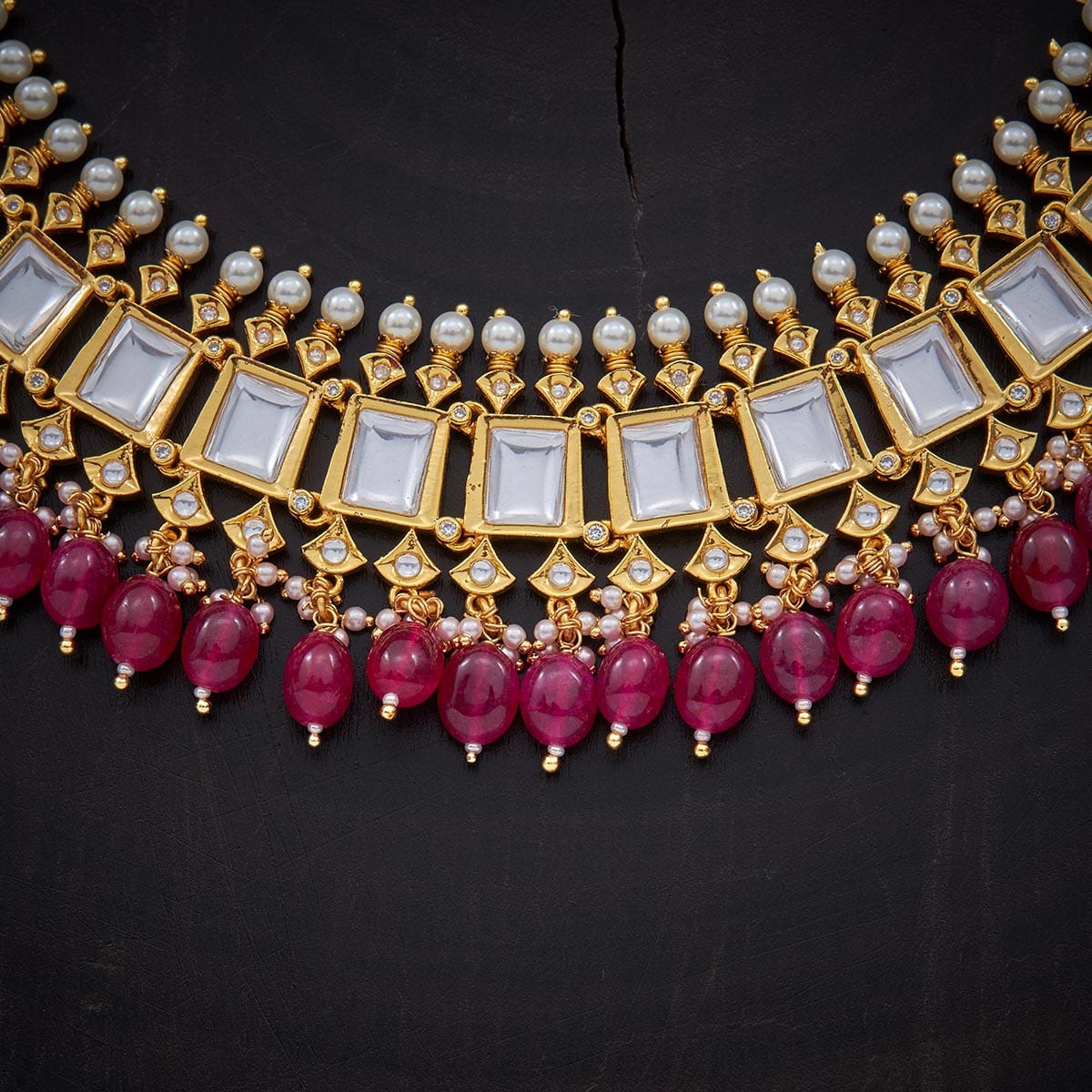 Kundan Stones Necklace Set