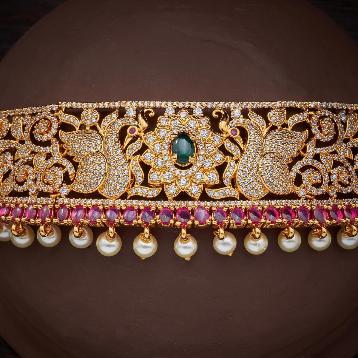 Zircon Stone Choker Necklace
